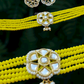 Pearl Kundan Necklace With Earrings
