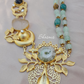 Gold Plated Druzy Necklace