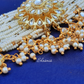 White and Golden Combination Statement Choker Necklace