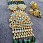 Kundan Beads and Stone Long Necklace With Earrings