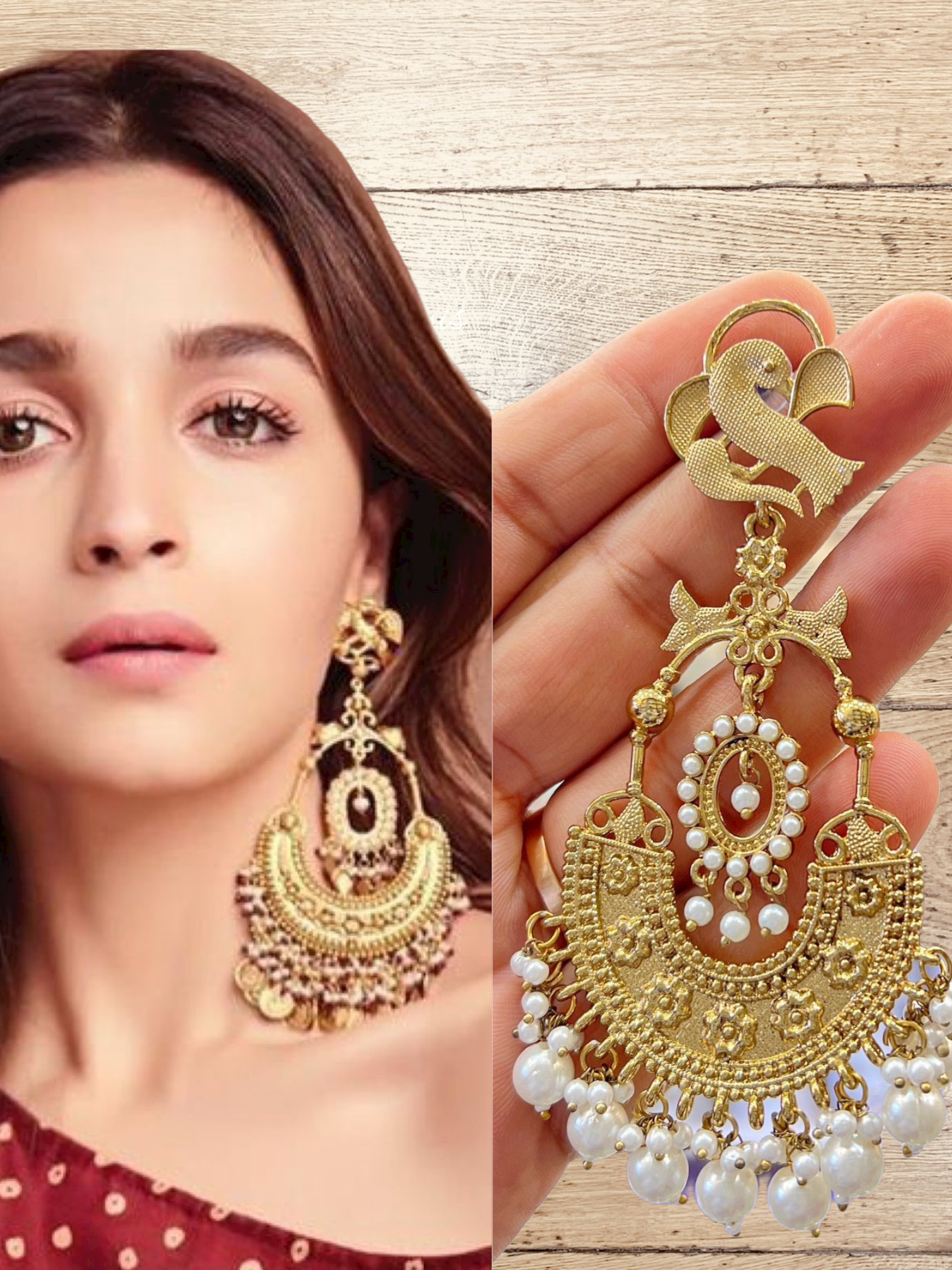 Buy SIA Earring In Golden colour Plating-16577 | Shoppers Stop