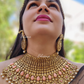 Heavy Bridal Set With Mathapatti and Chain Earrings