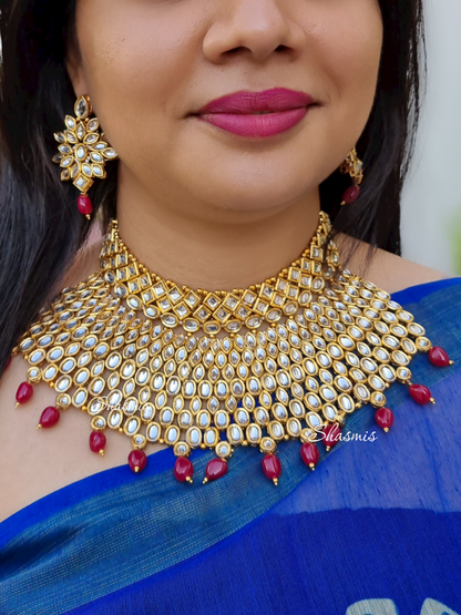 Huge Combo Bridal Necklace with Earring