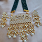 Elephant Design Kundan Long Necklace With Earrings