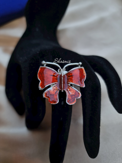 Butterfly Silver Plated Rings