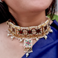 Kundan Choker With Back Side Meenakari Design