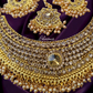 Statement Temple Jewellery With Mangtika And Earrings