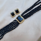 Black Centre Stone Necklace 