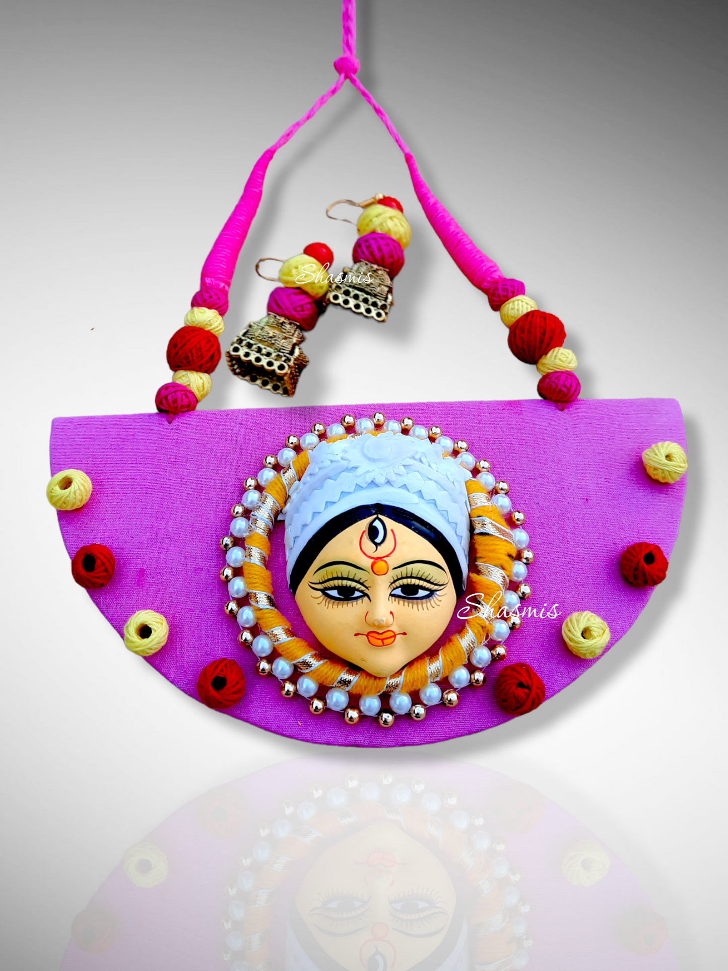 Ma Durga Puja Pendent Necklace