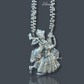 Radha Krishna Silver Oxidised Necklace 