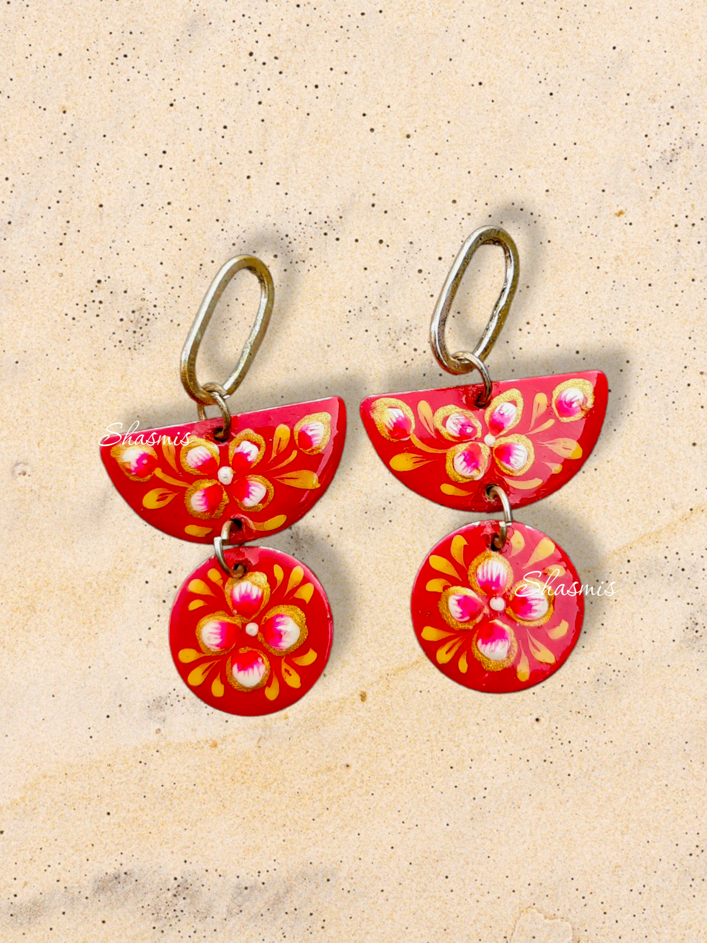 HandPainted Drop Earrings