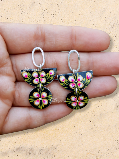 Hand Painted Drop Earrings