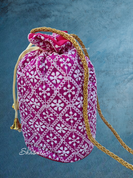 Embroidery Potli Set, Random Piece