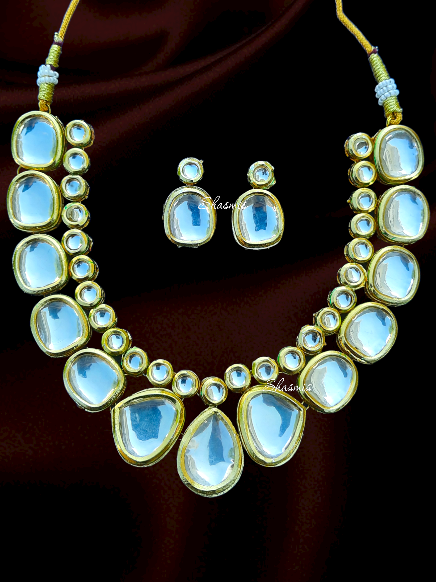 Kundan Backside Meenakari Design Necklace