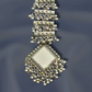 Mirror Oxidised Silver Design Mangtika