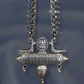Ganpatti Bappa Long Silver Oxidised Necklace 