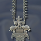 Traditional Oxidised Elephant Design Necklace 