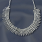 Silver Color Oxidised Statement Choker 