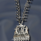 Bridal Doli Silver Oxidised Necklace With Earrings