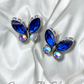 Red Color Butterfly Earrings