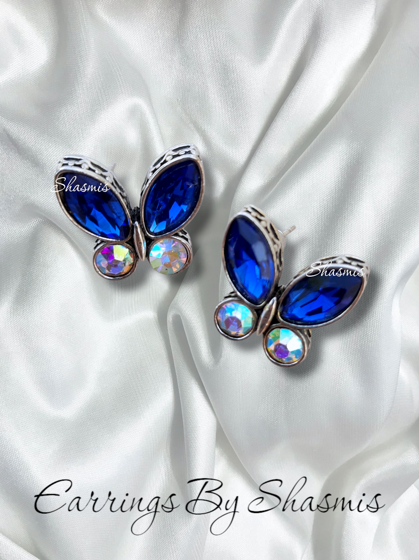 Red Color Butterfly Earrings