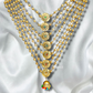 Golden Plating Long Layer Rani Har Necklace 