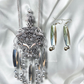 Long Drop Ghungroo Silver Wide Necklace