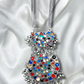 Color Stone Long Afghani Necklace 