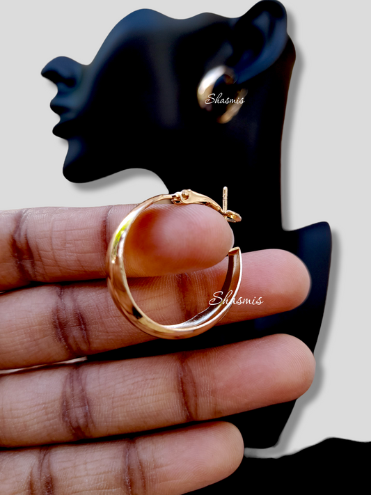 Small Golden Hoop Earrings