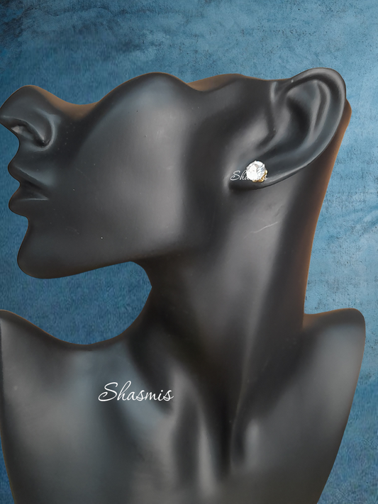 Big Diamond Stud Earrings