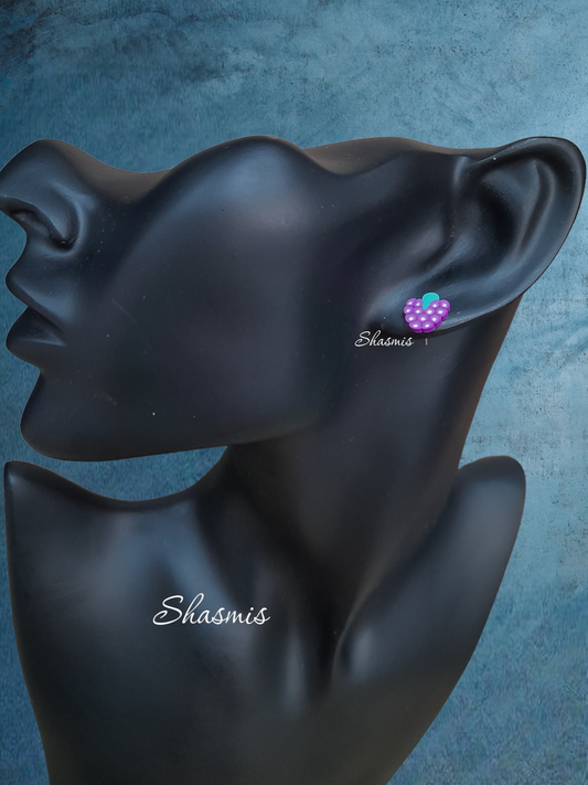 Grape Design Stud Earrings