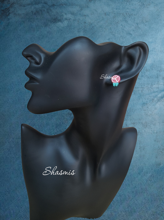 Promogranate Design Stud Earrings
