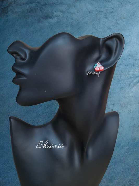 Cherry Design Stud Earrings