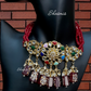 Navrathan Stone Red Color beads Necklace 