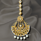Kundan Necklace, Back Side Meenakari With Earrings And Mangtika