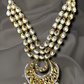 Kundan Necklace, Back Side Meenakari With Earrings And Mangtika