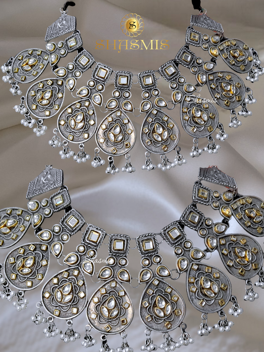 German Silver Ghungroo Neck Choker