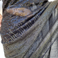 Golden And Black Sequence Georgette Party Wear Saree