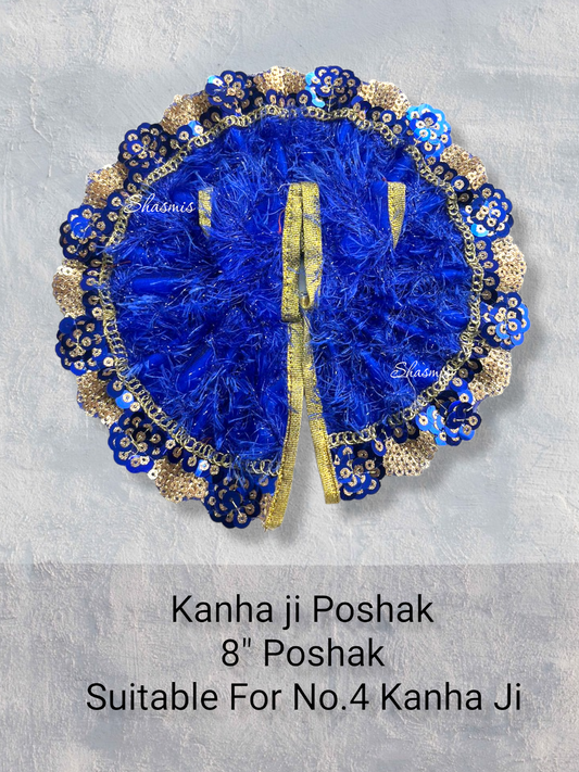 Blue Color Sequence Kanha Ji Poshak