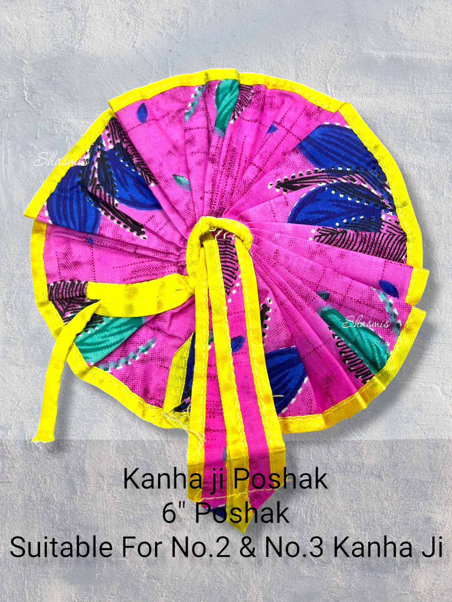 Pink Color Cotton Kanha Ji Poshak