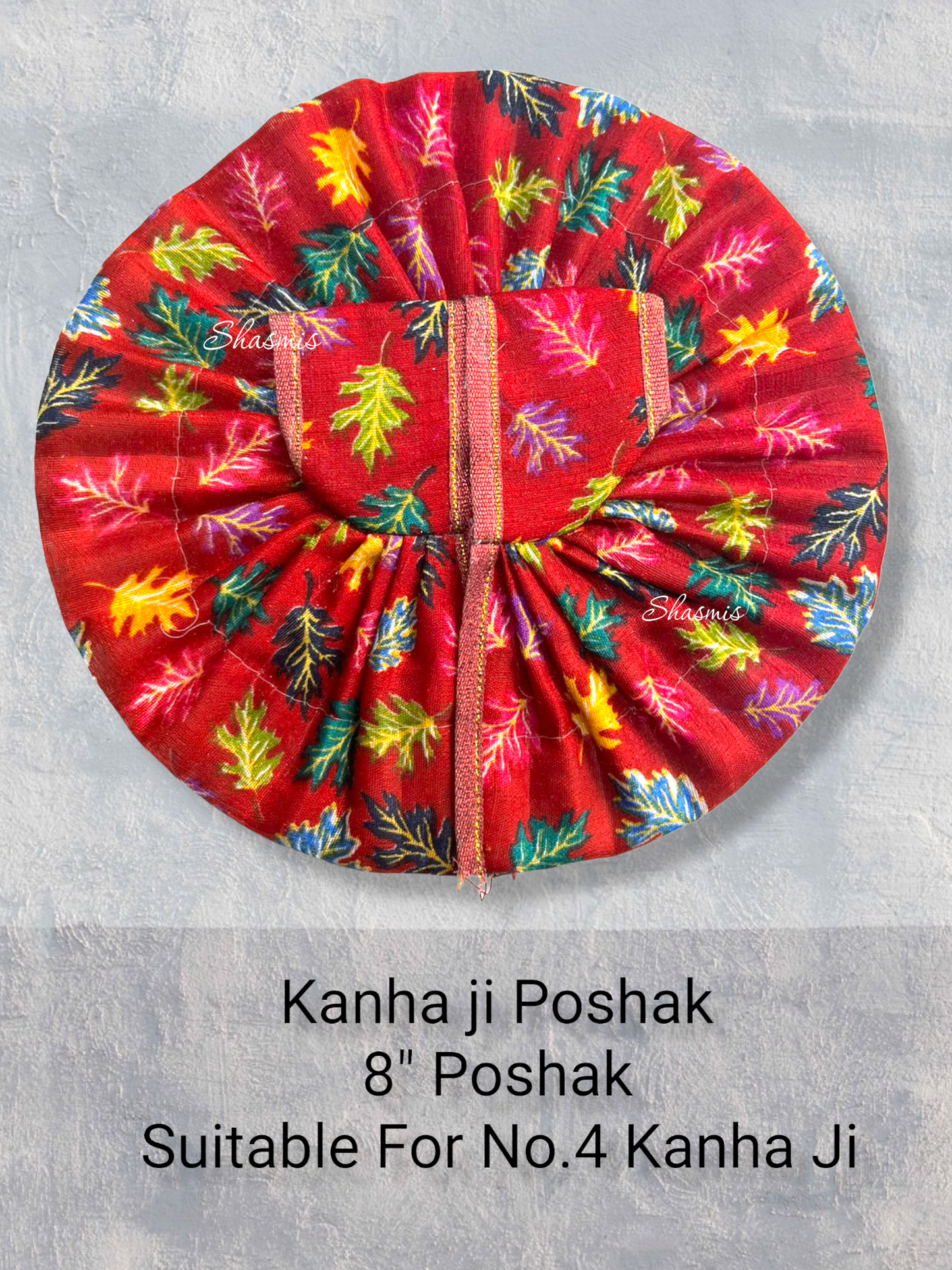 Pink Punch Color Leaf Design Kanha Ji Poshak