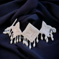 White Design Beads Embroideryn Necklace With Earrings