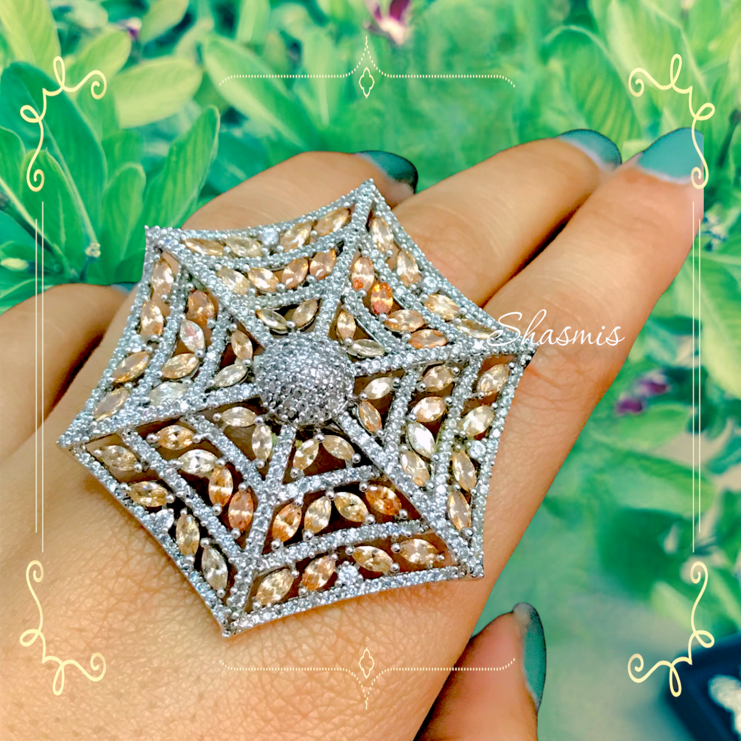 Star American Diamond Design Ring