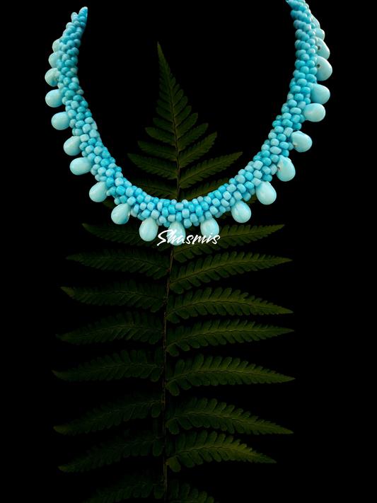 Sky Blue Color neck choker 