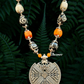Silver Pendent Long Tribal Boho Jewellery