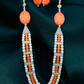 Long Pearl Fashion Tribal Necklace With Earrings