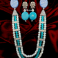 Long Pearl Fashion Tribal Necklace With Earrings