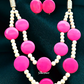Long Color Strands Beads Tribal Boho Fashion Jewellery Necklace With Earrings