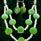 Long Color Strands Beads Tribal Boho Fashion Jewellery Necklace With Earrings