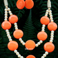 Long Color Strands Beads Tribal Boho Fashion Jewellery Necklace With Earrings